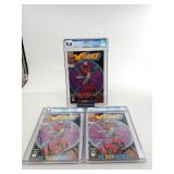 X-Force #2 CGC Graded Lot of (3)/2nd Deadpool