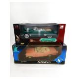 1949 + 1955 Cadillac 1:18 Scale Die-Cast Cars