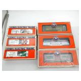 Lionel O-Gauge Vintage Holiday Train Car Lot NIB