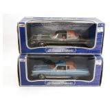 Lot of 2 Anson 1:18 Scale 1973 Cadillac El Dorado