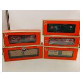 Lionel O/O27 Gauge NIB Train Car Lot of 5