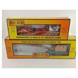 Rail King American Crane Car Searchlight NIB Lot