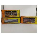 Rail King O-Gauge NIB Train Lot of 3 Carriers