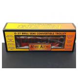 Rail King Brill Semi Convertible Trolley O NIB