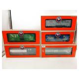 Lionel Train Car Lot of 5 O-Gauge NIB