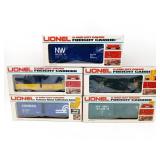 Lionel O and 27 Gauge Boxcar Lot of 5