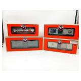 Lionel early 2000s Train Car Lot of 4 NIB O-Gauge