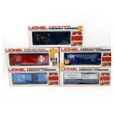 Lionel O and 27 Gauge Boxcar Lot of 5