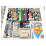 Superman + Realted Comics Lot w/Autographs