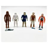 Vintage Star Wars figures Luke/Han/Chewbacca/More