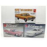 (3) Chevy El Camino Model Kits/Sealed AMT