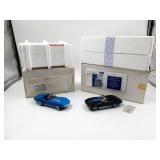 Franklin Mint 1:24 1967 + 1968 Corvettes Die-Cast