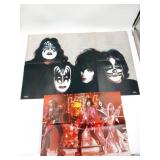 Kiss Original 1970's Folded Poster Lot