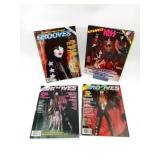 Vintage Grooves Kiss Covers Magazines Lot of 4