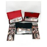 Kiss Simmons/Stanley 1/4 Scale Mini Guitars Lot