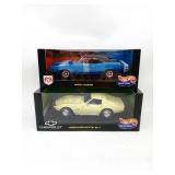 Hot Wheels 1:18 Scale 1969 Charger + Corvette
