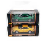1999 Mustang GT 1:18 Scale Green + Yellow/Maisto
