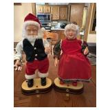 Vintage Dancing Claus Couple Santa Mr. & Mrs.