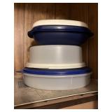 Tupperware - 1273-4 veggie bowl, 718-1 pie