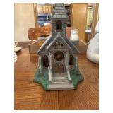 Party Lite olde world village church candle holder