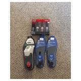 Memory foam insoles and BOD man 3 pack body spray