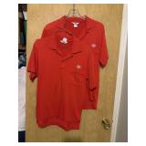 Two Cintas Frito Lay red shirts size small