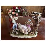 Porcelain, made in Japan, Victorian girl on a