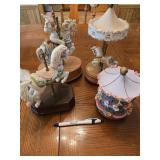 4-Musical Horse Carousels (Untested)