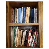 Two Shelves of cookbooks (left side) - weight