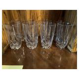 8 Crystal drinking glasses