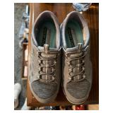 Woman Skechers size 7 grey slip on sneakers
