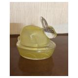 Galene Nesting Bunny on a nest