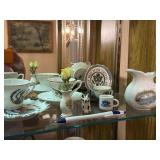 Minis lot - teacups, pitcher, mug, vase