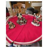 Christmas Decorations and x-mas tree skirt