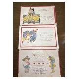 3 early 1900s Valentineï¿½s Day postcards, cartoons