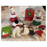 Snoopy Christmas Lot - bell, ornaments, felt