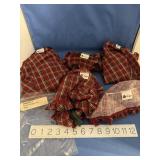 5 various sized Longaberger Basket liners