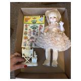 Cabbage patch stickers, Madame Alexander, snowbaby