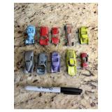 Vintage tootsie toy car lot. Lot D