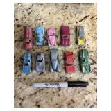 Vintage tootsie toy car lot. Lot B