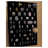 50+ fashion ring assortment