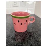 Fiesta discontinued watermelon keyhole mug