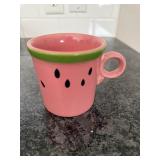 Fiesta discontinued watermelon keyhole mug