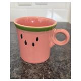 Fiesta discontinued watermelon keyhole mug