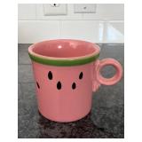Fiesta discontinued watermelon keyhole mug