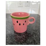 Fiesta discontinued watermelon keyhole mug