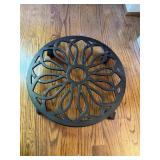 17' cast iron wheeled plant stand