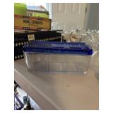 Hazel atlas cobalt glass refrigerator box