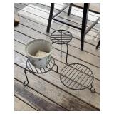 Out door flower pot and pot stands