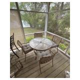 Outdoor chair and table set